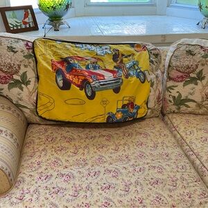 Vintage Hot Rod Pillow Cover